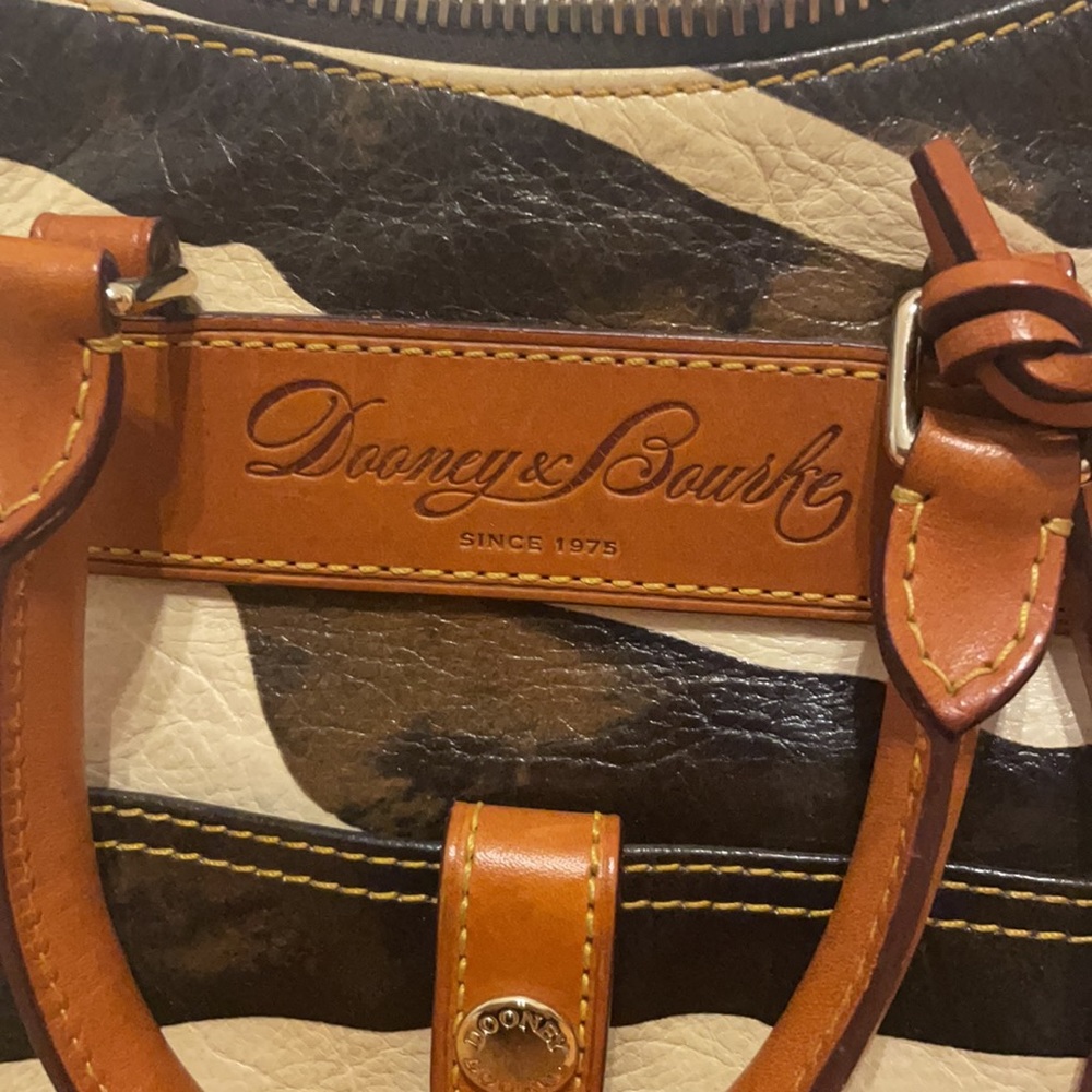 Zebra Print Dooney And Bourke Bag - image 2